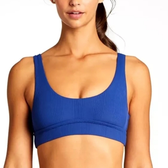 Neq!Vitamin A by Amahlia Steven's Eco-Ribbed Sienna Banded Bralette Bikini Top - Picture 1 of 10